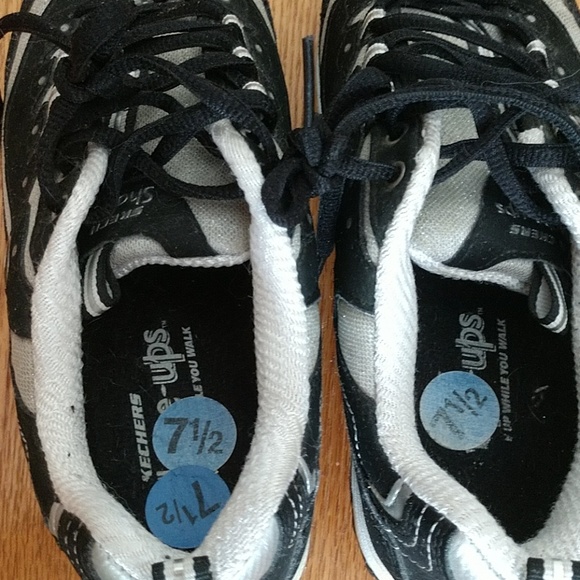 #4 Original Black SUEDE Sketchers Shape Ups sz 7.5 - Picture 4 of 7